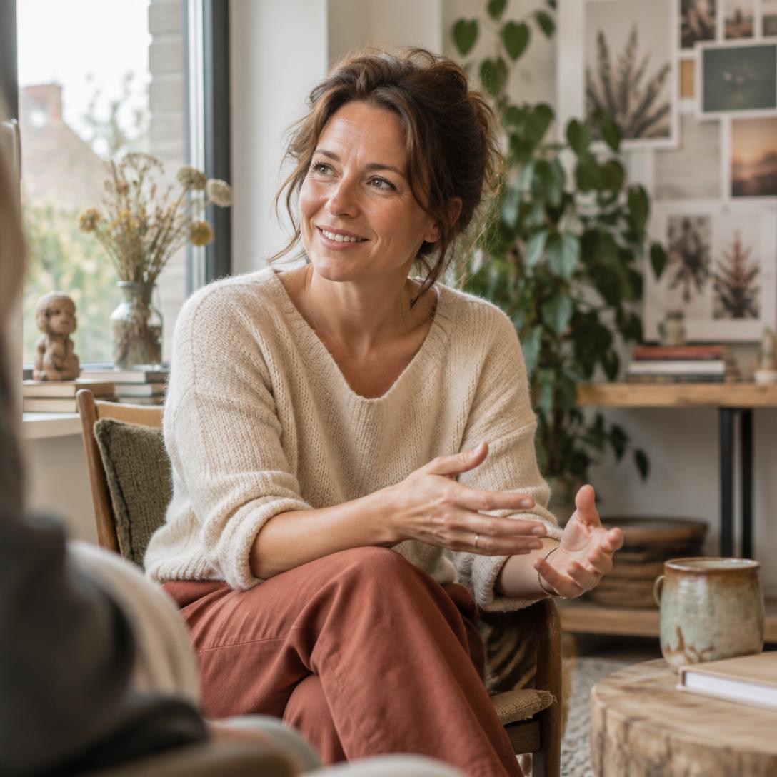 De coach van Aan de Praat in gesprek